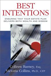 Cover of: Best Intentions by Colleen Barney, Victoria F. Collins