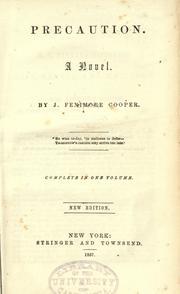 Cover of: Precaution. by James Fenimore Cooper