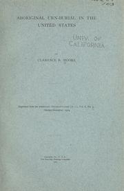 Cover of: Aboriginal urn-burial in the United States