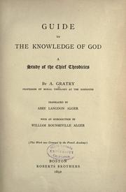 Cover of: Guide to the knowledge of God by Auguste Joseph Alphonse Gratry