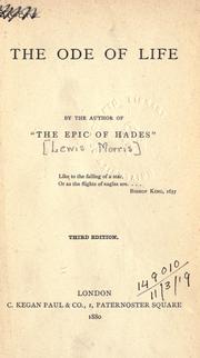 Cover of: The ode of life by Sir Lewis Morris