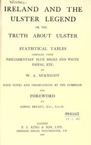 Ireland and the Ulster legend by William A McKnight