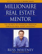 Cover of: Millionaire Real Estate Mentor: Investing in Real Estate by Russ Whitney