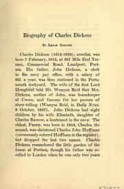 Cover of: Life of Dickens