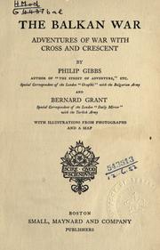 Cover of: The Balkan war: adventures of war with cross and crescent.