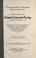 Cover of: Specifications for cement concrete paving, adopted October 14, 1915 ...