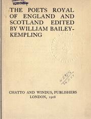 Cover of: Poets royal of England and Scotland: edited by William Bailey-Kempling.