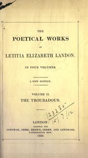 Cover of: Poetical works.