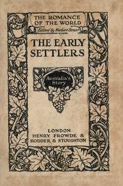 Cover of: early settlers: Australia's story