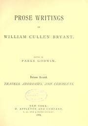 Cover of: The life and works of William Cullen Bryant. by William Cullen Bryant