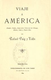 Cover of: Viaje á América: Estados Unidos, Exposición Universal de Chicago, México, Cuba y Puerto Rico