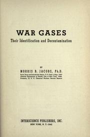 Cover of: War gases by Morris Boris Jacobs