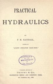 Cover of: Practical hydraulics by P. M. Randall, P. M. Randall