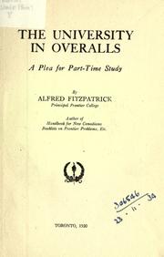 Cover of: The university in overalls by Alfred Fitzpatrick