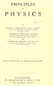 Cover of Principles of physics by Willis E. Tower