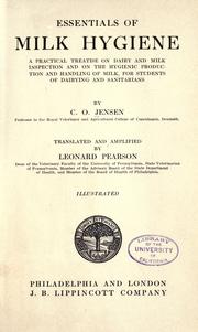 Essentials of milk hygiene by C. O. Jensen