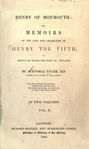 Cover of: Henry of Monmouth