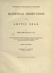 Cover of: Magnetical observations in the Arctic seas