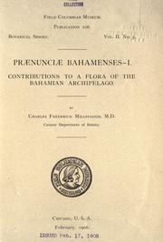 Cover of: Praenunciae bahamenses-- by Charles Frederick Millspaugh