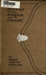 Cover of: Rhymes of the stream and forest