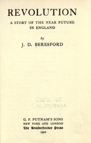 Cover of: Revolution by J. D. Beresford, J. D. Beresford