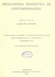 Cover of: Enciclopedia biografica de contemporáncos by José Francisco Godoy