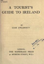 Cover of: A tourist's guide to Ireland by Liam O'Flaherty, Liam O'Flaherty