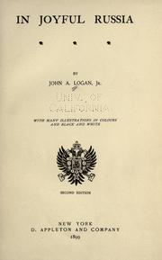 Cover of: In joyful Russia by Logan, John Alexander