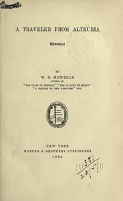 Cover of: A traveler from Altruria, romance. by William Dean Howells