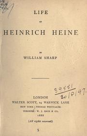 Cover of: Life of Heinrich Heine.