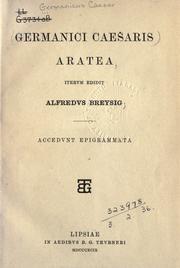 Cover of: Aratea