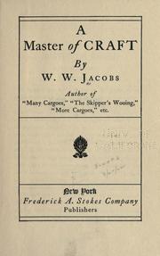 Cover of: A master of craft by W. W. Jacobs