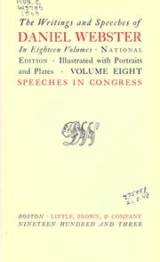 Cover of: The writings and speeches