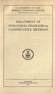 Cover of: Treatment of industrial problems by constructive methods