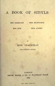 Cover of: A book of sibyls by Anne Thackeray Ritchie