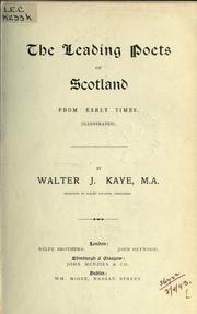 The leading poets of Scotland from early times