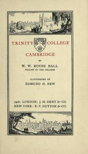 Cover of: Trinity college, Cambridge