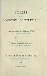 Cover of: Poems of a country gentleman.