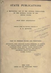Cover of: State publications by R. R. Bowker