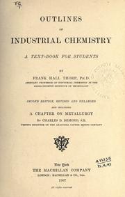 Outlines of industrial chemistry by Frank Hall Thorp