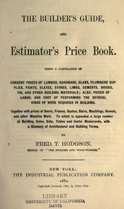 The builder's guide, and estimator's price book