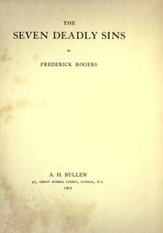 Cover of: seven deadly sins