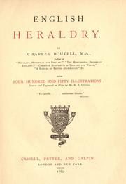 Cover of: English heraldry