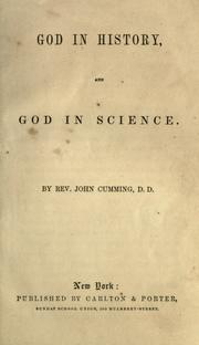 Cover of: God in history ; and, God in science