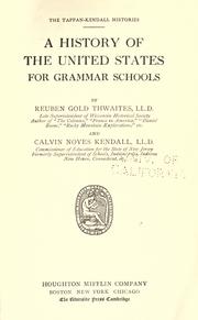 Cover of: History of the United States for grammar schools