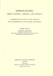 Siphonaptera from Central America and Mexico by Traub, Robert