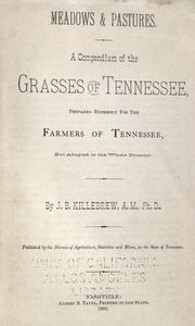 Meadows and pastures by Joseph Buckner Killebrew