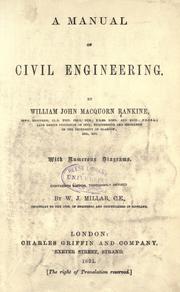 Cover of: A manual of civil engineering. by William John Macquorn Rankine, William John Macquorn Rankine