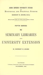 Cover of: Seminary libraries and university extension