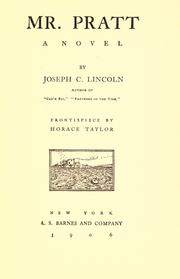Cover of: Mr. Pratt by Joseph Crosby Lincoln